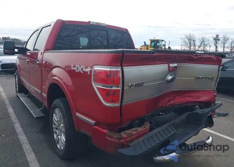 2011 Ford F-150 Platinum z USA, uszkodzony, nr VIN 1FTFW1E61BFB39548